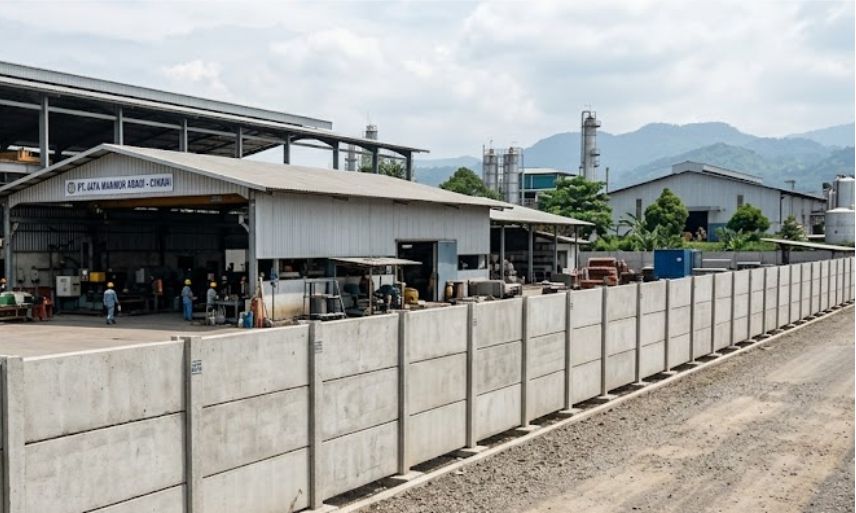 Pagar Panel Beton Untuk Kawasan Industri